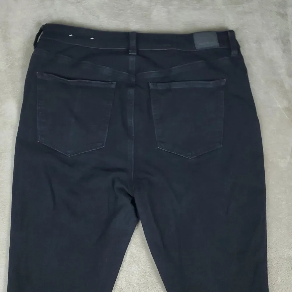 American Eagle Jeans Womens 16 Black High Rise The Dream Jean Skinny Stretch - Picture 12 of 14
